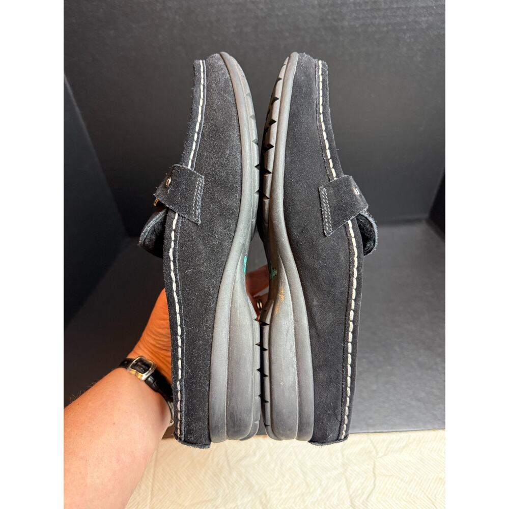 Cole Haan Mardi Black Suede Mule w Shearling Size 8.5 - Picture 5 of 10
